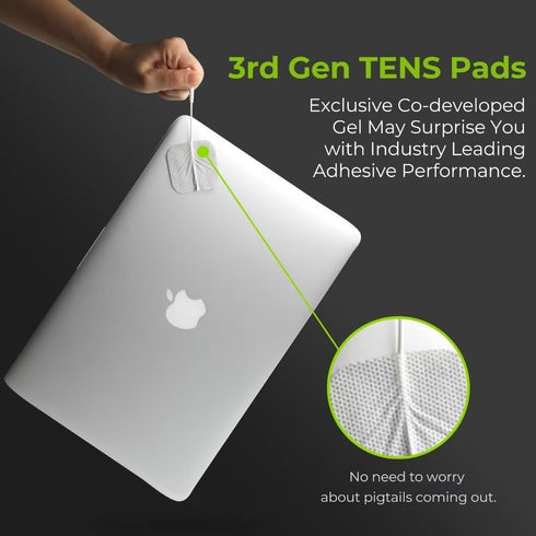 AUVON TENS Unit Replacement Pads Combination Set, 36 Packs Electrodes for TENS Unit, Reusable Pigtail Pads