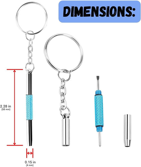 Eyeglass Screwdriver Repair Kit, Precision 3 in 1 Mini Screwdrivers Set for Glasses, Sunglasses, Watch, Jewelry