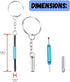 Eyeglass Screwdriver Repair Kit, Precision 3 in 1 Mini Screwdrivers Set for Glasses, Sunglasses, Watch, Jewelry