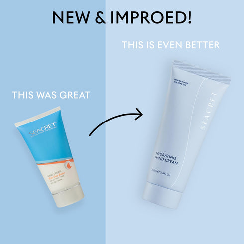 SEACRET Hand Cream with Shea Butter - Dead Sea Mineral Enhanced Hand Lotion for Dry Cracked Hands, Moisturizing and Fast Absorbing Hand Moisturizer