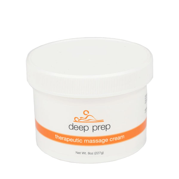 Sammons Preston Deep Prep Therapeutic Massage Cream, 8 oz, Non-Greasy Lotion for Massage Therapy,