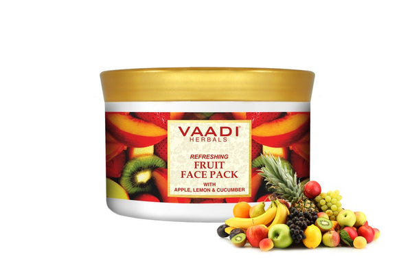 Refreshing Fruit Face Pack, Herbal All Natural Face Pack, Paraben Sulfate Free, 600g Value Pack