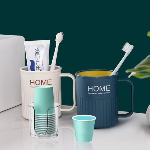 200 Pack Disposable 3 oz Paper Cups, Small Bathroom Espresso Cups for Mouthwash, Snack, Home, Condos, RVs (Blue)