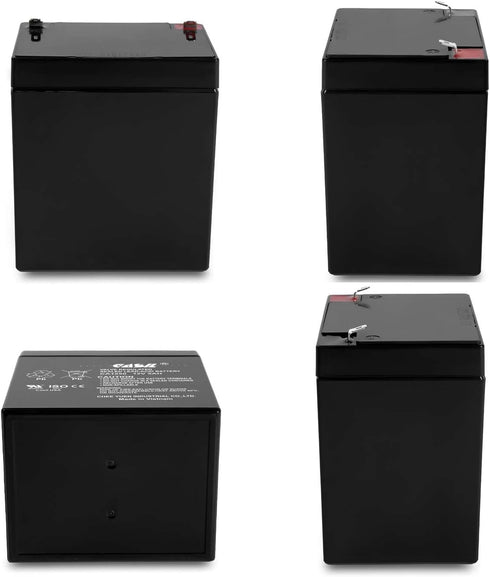 Casil 12V 5Ah SLA AGM VRLA Rechargeable Battery for Alarms, Security, Garage Door Openers, Chamberlain, Genie,