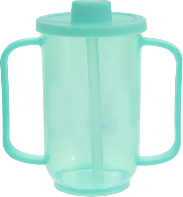 iplusmile Adult Sippy Cups, Plastic Mug with 2 Handles, Spill Proof Drinking Cups for Elderly Care