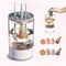 White Transparent Electric Makeup Brush Cleaner, New Version Lazy Automatic Cleaning Tool for Makeup Brushes
