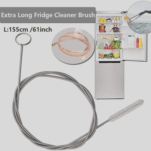 Extra Long 155CM Pipe Tube Cleaner, Flexible Drain Brush, 3pcs Skinny Tube Spiral Cleaning Brush