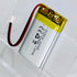 HXJNLDC 3.7V 430mAh 602035 3.7-5V 2-Wire DC Rechargeable Lithium Polymer Battery, Suitable for DIY Electronic Products