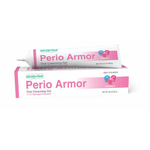 Perio Armor 1.7% HP Oral Cleansing Gel for Healthy Gums and White Smile, Boosts Whitening & Freshness, 3 oz