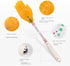 Pai Sha Board Multi-Function Pai Sha Board Silicone Five-Finger Meridian patting Small Yellow Hand Silicone Massage