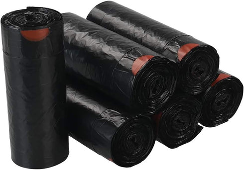 1.5 Gallon Small Drawstring Trash Bags, Black, 210 Counts