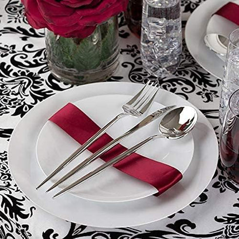 Nicole Fantini (96) Elegant Novelty Silver Salad Forks, Teaspoons And Knives