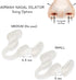 AIRMAX Medium Clear Nasal Dilator for Better Sleep, Comfortable Anti Snoring Device