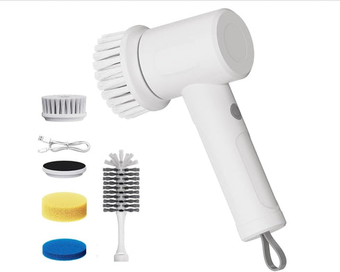 MEFELF Electric Spin Scrubber - Cordless Handheld Cleaning Brush with 2 Speeds &