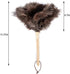 Dust Artifact Ostrich Feather Duster, Feather Duster Fluffy Natural Ostrich Feather with Wooden Handle and Eco-Friendly Reusable Ostrich Feather Duster Cleaning Supplies, Brown by YF-ANEN