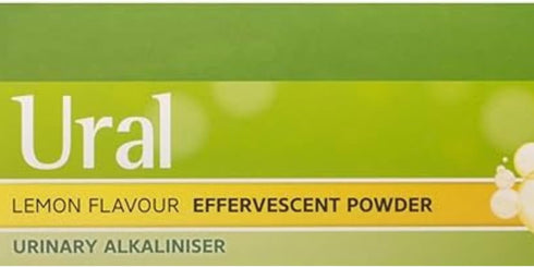 Ural 4G Effervescent Powder, 28 Sachets, Urinary Alkalinizer, Cystitis Relief
