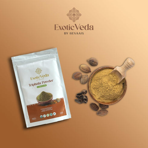 Organic Triphala Powder | Ayurvedic Gut Immune Health, Vegan, Gluten-Free, 100g