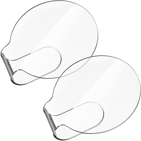 Makeup Mixing Palette, 2 Pieces Handheld Acrylic Foundation Mixing Tray for Makeup Blending
