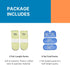 Packs FBA708 NatraCure Plantar Fasciitis Cold Therapy Socks with Compression Band - Cold Socks, Reusable Ice Socks