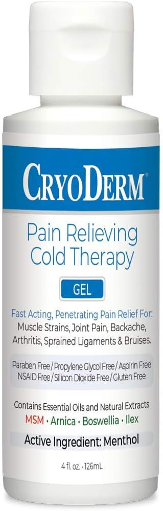 CryoDerm 4 oz Cold Therapy Gel (1 Pack)