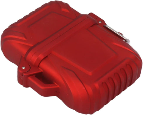 2PCS Torch Lighter Case, IP56 Waterproof Portable Cover for Outdoor Camping Travel (Red)