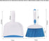 Mini Broom and Dustpan Set - Mini Whisk Set for Daily Cleaning, Housekeeping, Office, Kitchen, Pet Nest (Light Blue)