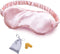 OLESILK Silk Sleep Mask, 100% Mulberry Silk Eye Mask for Sleeping with Luxury Bag and Ear Plugs, Pink