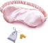 OLESILK Silk Sleep Mask, 100% Mulberry Silk Eye Mask for Sleeping with Luxury Bag and Ear Plugs, Pink