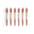Kitsch Professional Alligator Clips for Hair Styling – 3.5" Aluminum Hair Sectioning Clips, Rose Gold, 6 Pcs
