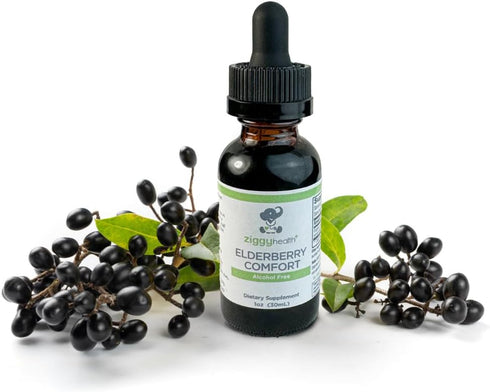 Organic Elderberry Tincture - Liquid Elderberry Drops for Immune Support, Respiratory Defense, 1oz - Ziggy Health