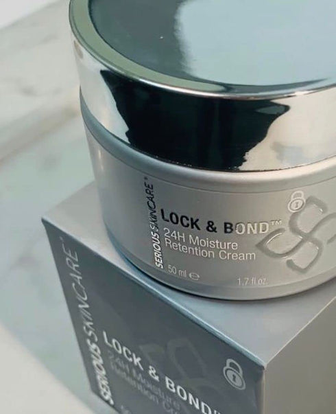 Serious Skincare Lock & Bond 24-Hour Moisture Retention Face Cream, Intense Hydration for Normal to Dry Skin, 1.7 oz