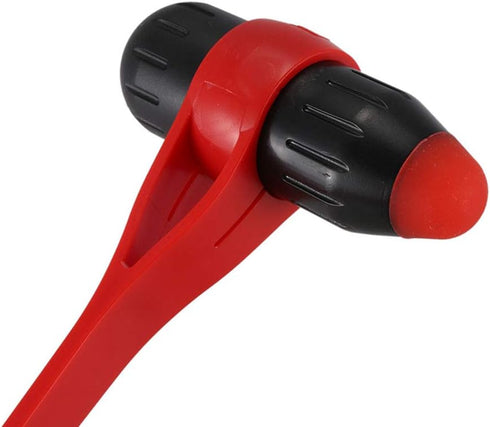Hammer (2pcs) Body Stress Reliever Massage Elastically Bendable Massager Massor Red Black Rubber