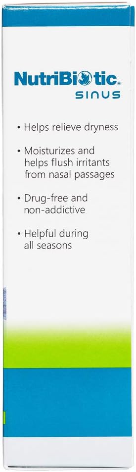 NutriBiotic Nasal Spray Plus, 1 Fl Oz, Nasal Lubricant with GSE, Xylitol & Botanical Extracts