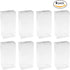 Clear PET Plastic Storage Boxes, 8 Pack, 7.5"x3.75"x2.5", Transparent Gift Boxes for Party Favors