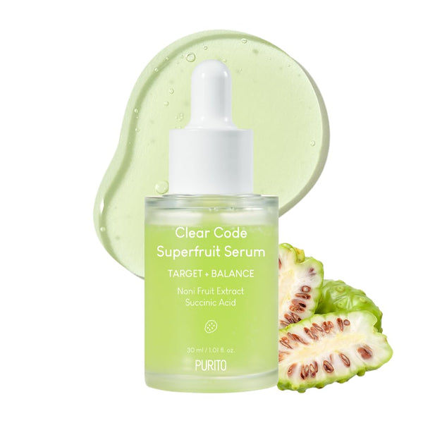 PURITO Clear Code Superfruit Serum 30ml/1.01 fl.oz., Vegan Clarifying Solution with Noni Fruit Extract