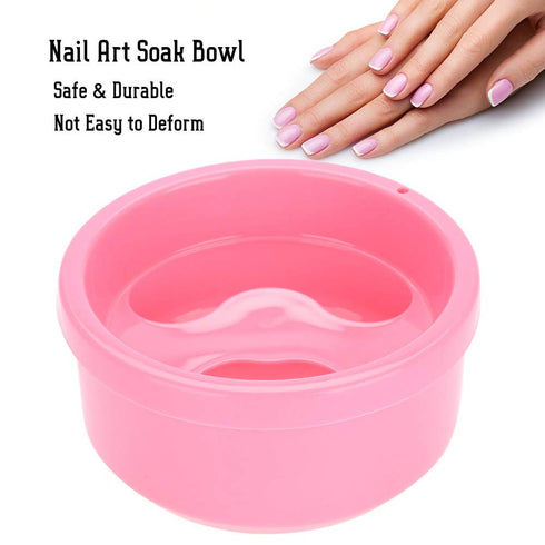 HURRISE Nail Art Soak Bowl - Nail Soaking Bowl for Polish Treatment & Nail Care Tool