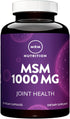 MRM Nutrition MSM 1000mg, Methyl-sulfonyl-methane capsules for Joint Health, Hair + Skin + Nails, Vegan, 120 servings