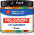 Absolute Immunity ZINC and Elderberry Gummies - 30ct 3 Pack for Immune System Health - Adults and Kids