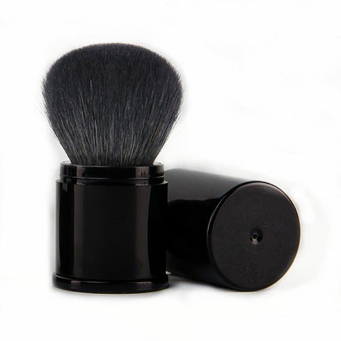 Retractable Kabuki Makeup Brush Premium Goat Hairs Blush Brushes for Liquid Cream Cosmetics