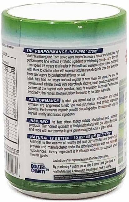 Performance Inspired Nutrition Plant-Based Protein Powder - Vanilla Bean, 20G, 1.5 Lb, G Free