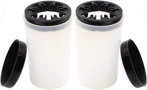 Teensery 2 Pcs Nail Art Brush Pen Holder and Cleaner Cup Container for Makeup Brushes