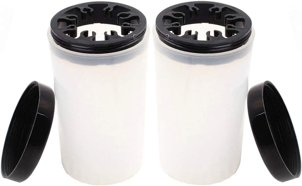 Teensery 2 Pcs Nail Art Brush Pen Holder and Cleaner Cup Container for Makeup Brushes