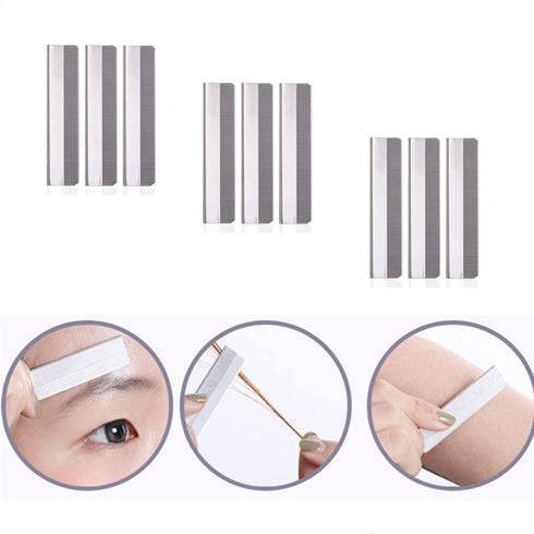 Single Edge Razor Blades, 60PCS Stainless Steel Eyebrow Razor Blade Replacement