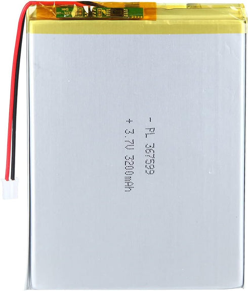 YTKavq 3.7V 3200mAh Battery 367599 Lithium Polymer Ion Rechargeable Li-ion Li-Po Battery with