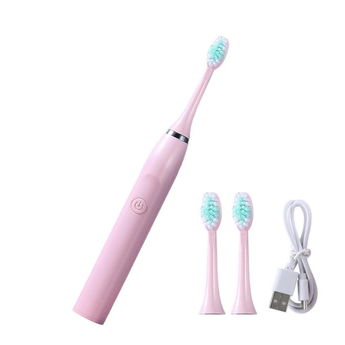 TTTLLNN Rechargeable Battery Toothbrush Electric Toothbrush Powered Toothbrush 3 Brush Heads 3 Settings