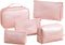Makeup Bag Large Capacity, Waterproof Travel Cosmetic Bag for Women, Portable Toiletry Storage (Pink)