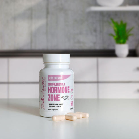 Divine Health's Hormone Zone, 150mg DIM, 100mcg Vitamin K2, 1000IU Vitamin D3, 60 Capsules, 60 Day Supply