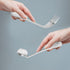 BESTonZON Adaptive Fork and Spoon, Angled Utensils Curved Flatware for Self Feeding, Anti Shake Tableware