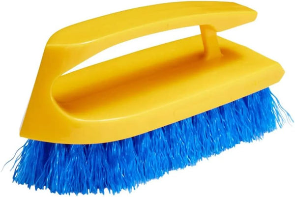 Rubbermaid Commercial Products Scrub Brush, 6-inches, Cobalt Bristles, Polypropylene Fill for Hard Scrubbing on