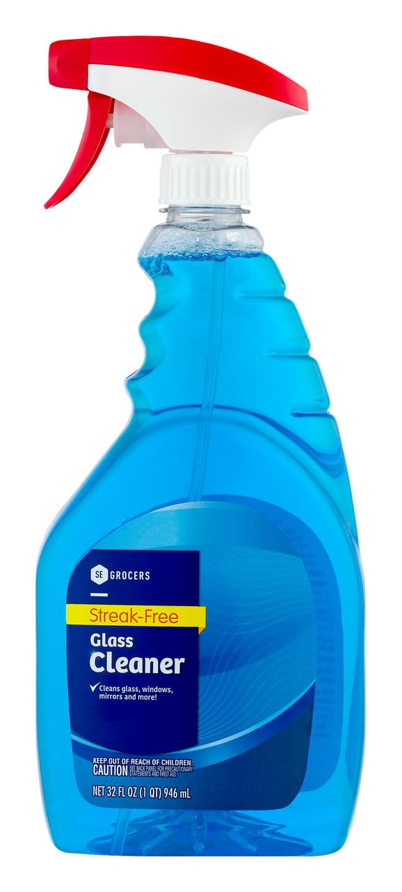 SE Grocers Streak-Free Glass Cleaner Trigger, 32 Fl Oz